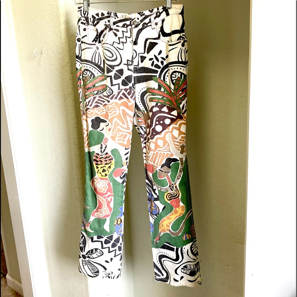 Chico’s Boho Hippie Pants Linen/Cotton Chico’s Size 0 (Small, 4/6)